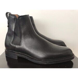 Size 13 Mens Allen Edmonds Denali Slip-on Black Leather Chelsea Boots